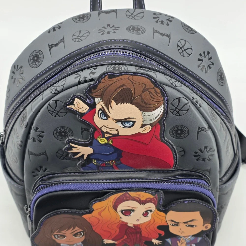 Loungefly Marvel Doctor Strange Multiverse of Madness Mini Backpack Chibi Grey